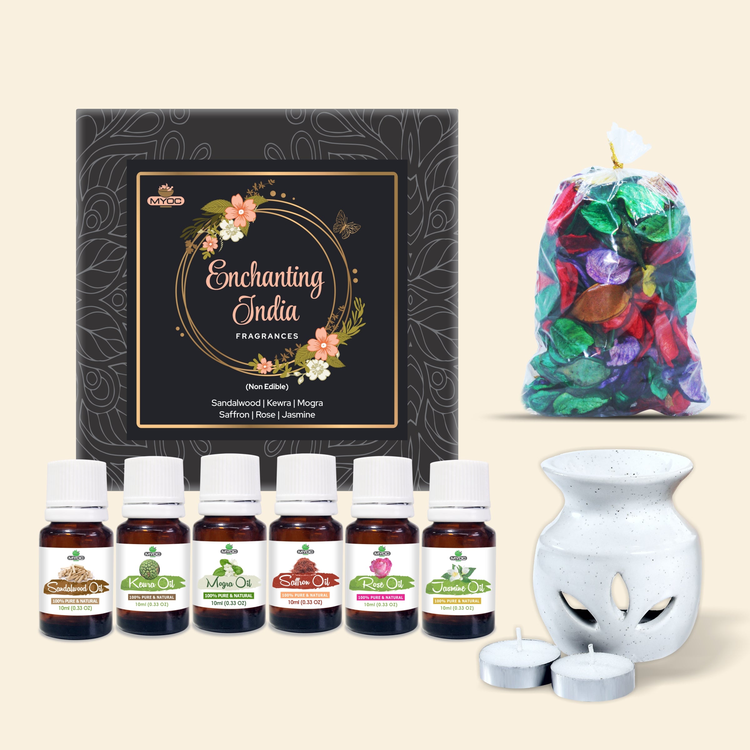 Salvia Gifts,Fragrances Oil Set,Aromatherapy Combo Enchanting India Diffuser Gift Combo Kit Salvia Gifts,Fragrances Oil Set,Aromatherapy Combo Enchanting India Diffuser Gift Combo Kit